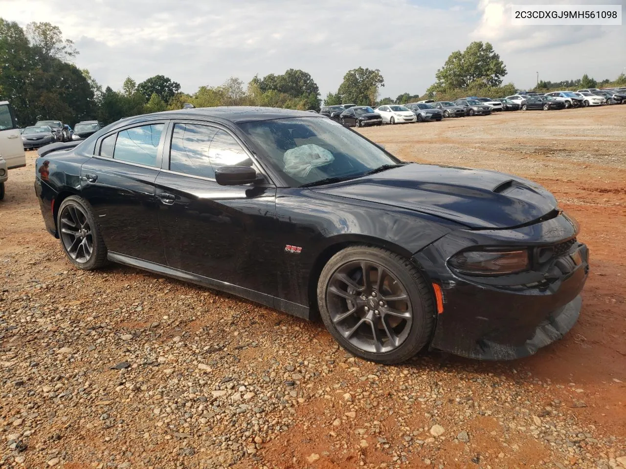 2021 Dodge Charger Scat Pack VIN: 2C3CDXGJ9MH561098 Lot: 72903124