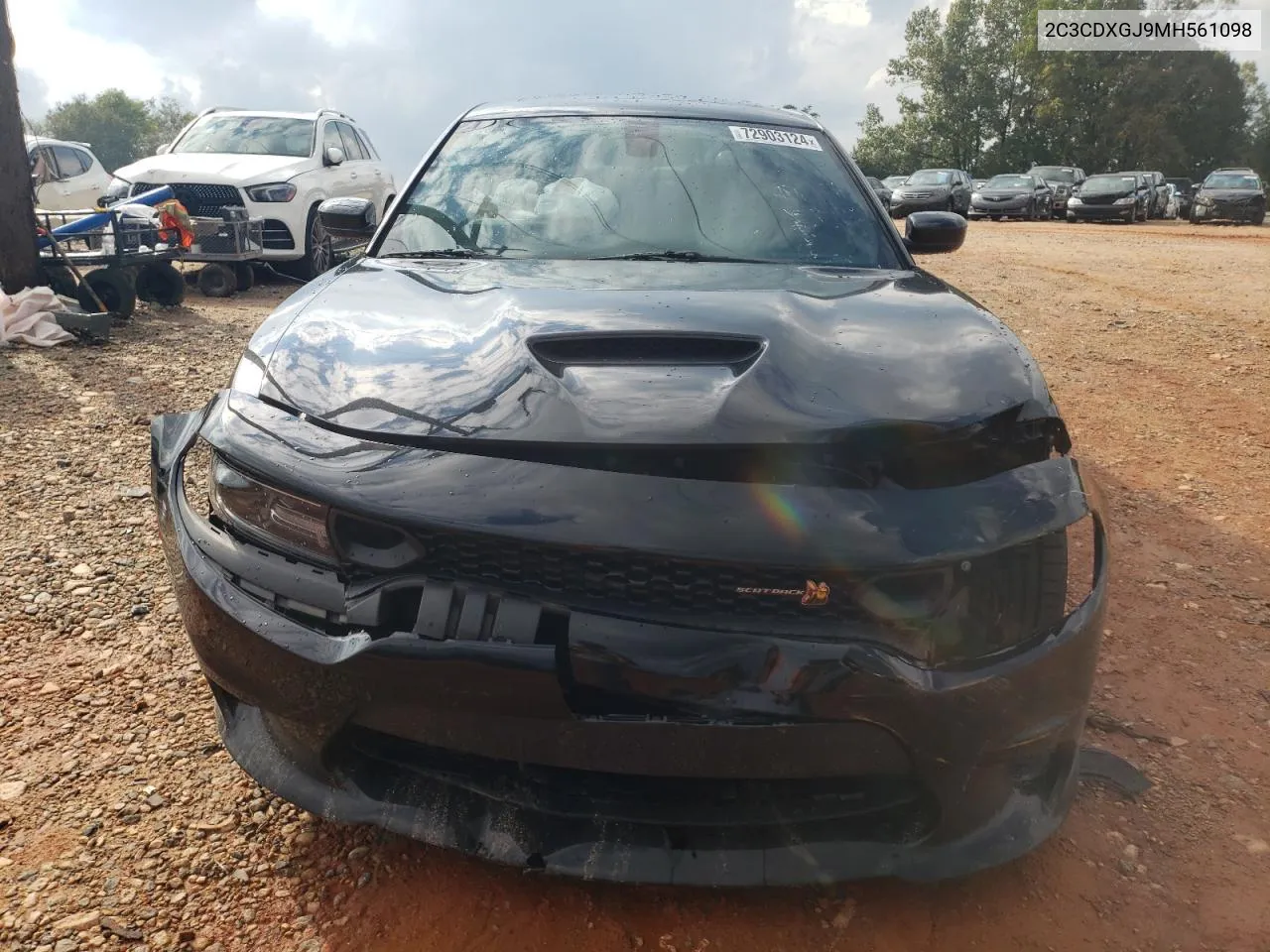 2021 Dodge Charger Scat Pack VIN: 2C3CDXGJ9MH561098 Lot: 72903124