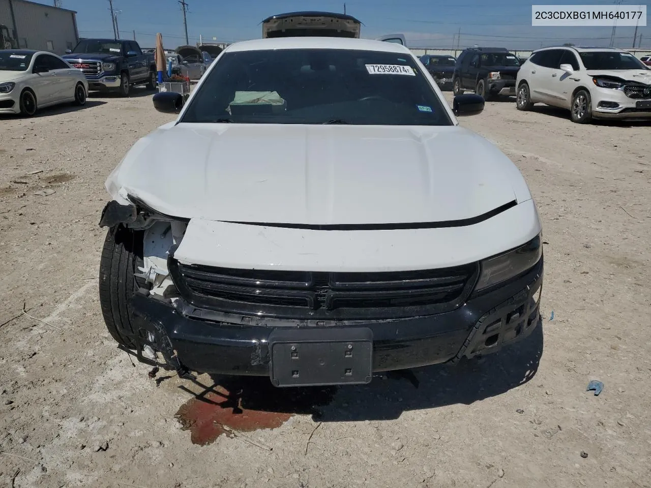 2021 Dodge Charger Sxt VIN: 2C3CDXBG1MH640177 Lot: 72958874