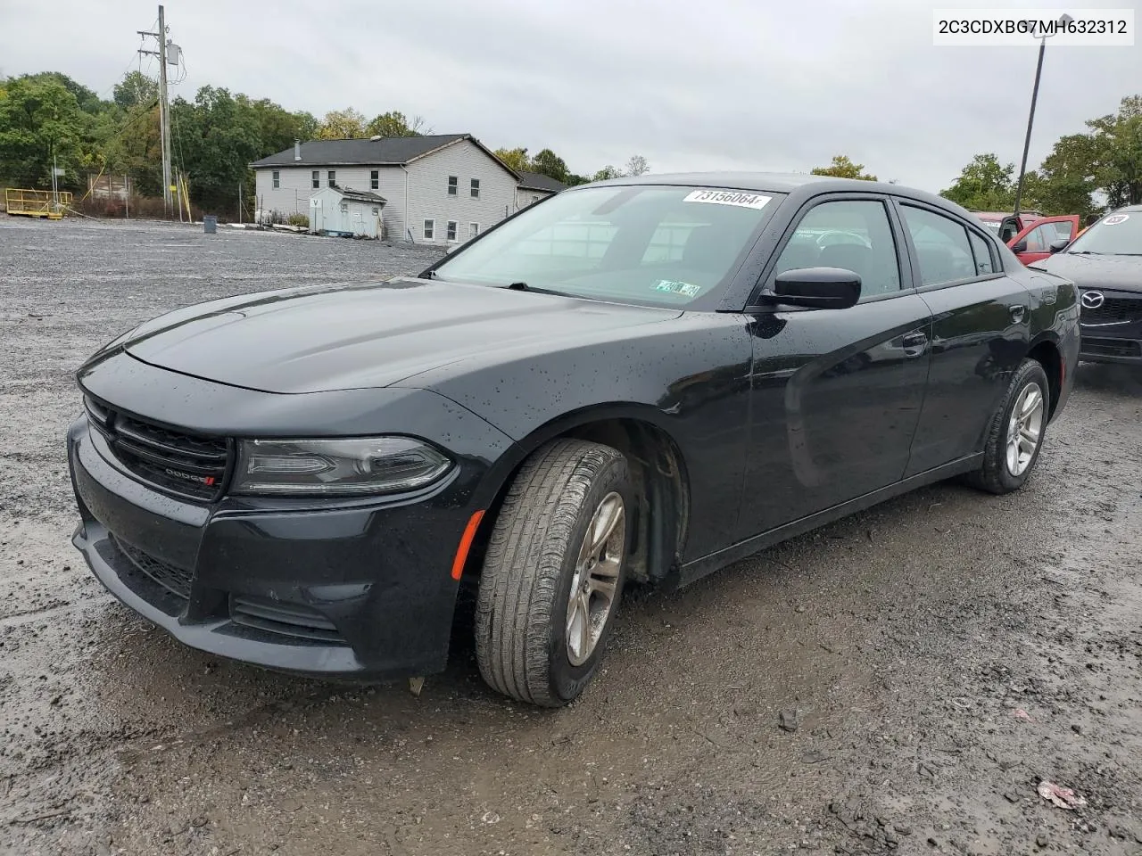 2021 Dodge Charger Sxt VIN: 2C3CDXBG7MH632312 Lot: 73156064