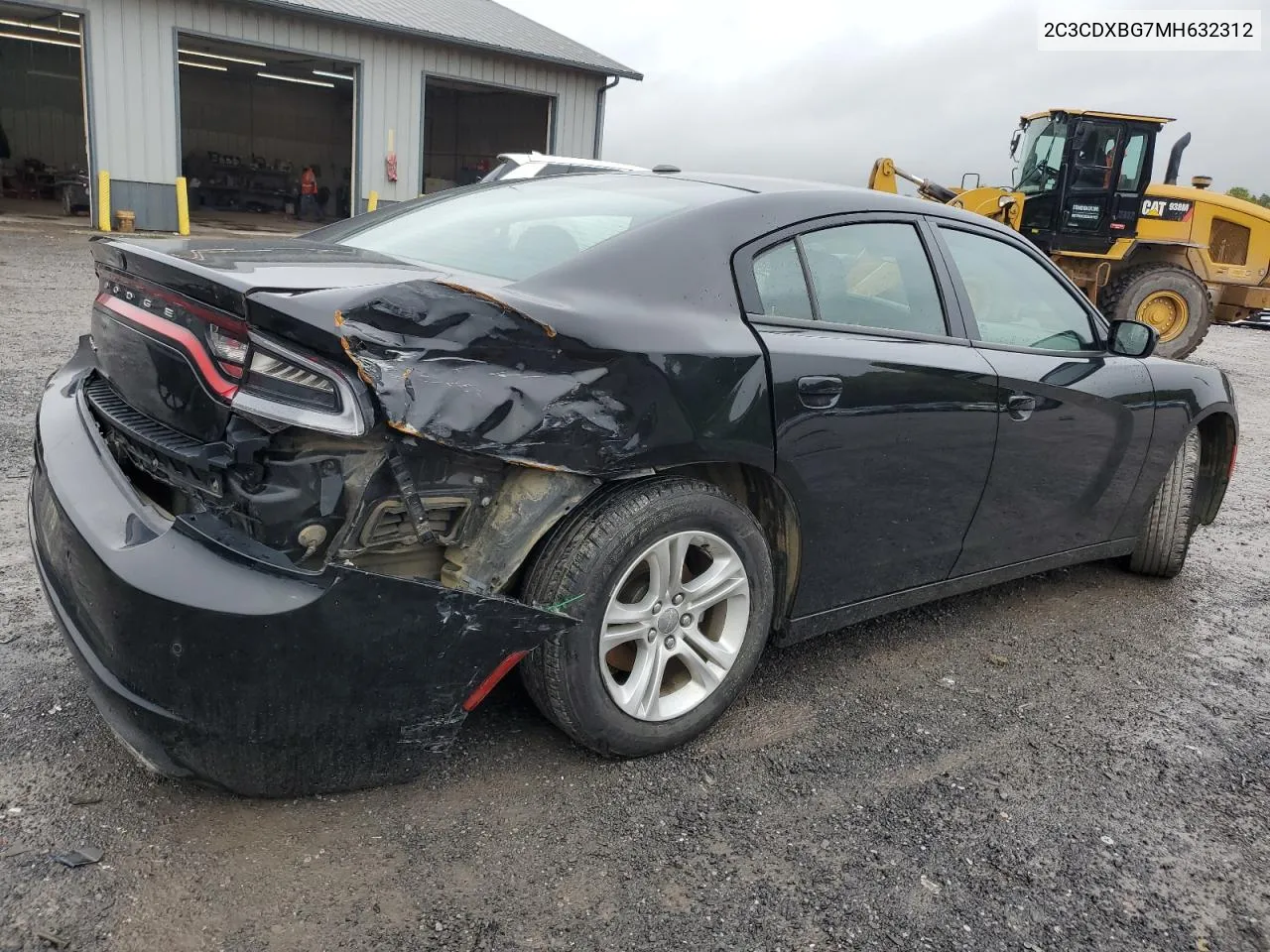 2021 Dodge Charger Sxt VIN: 2C3CDXBG7MH632312 Lot: 73156064