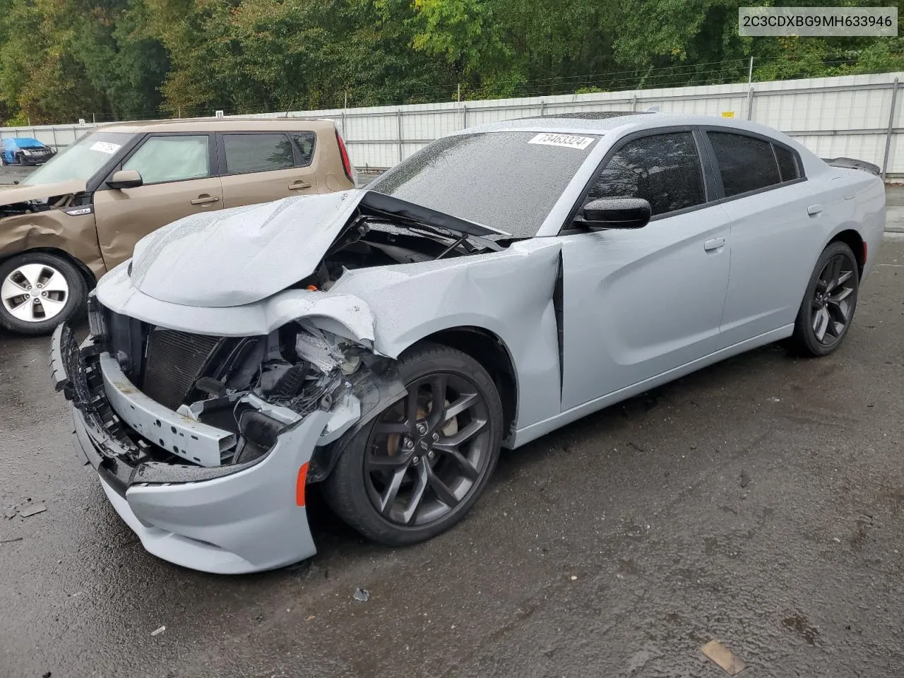 2021 Dodge Charger Sxt VIN: 2C3CDXBG9MH633946 Lot: 73463324