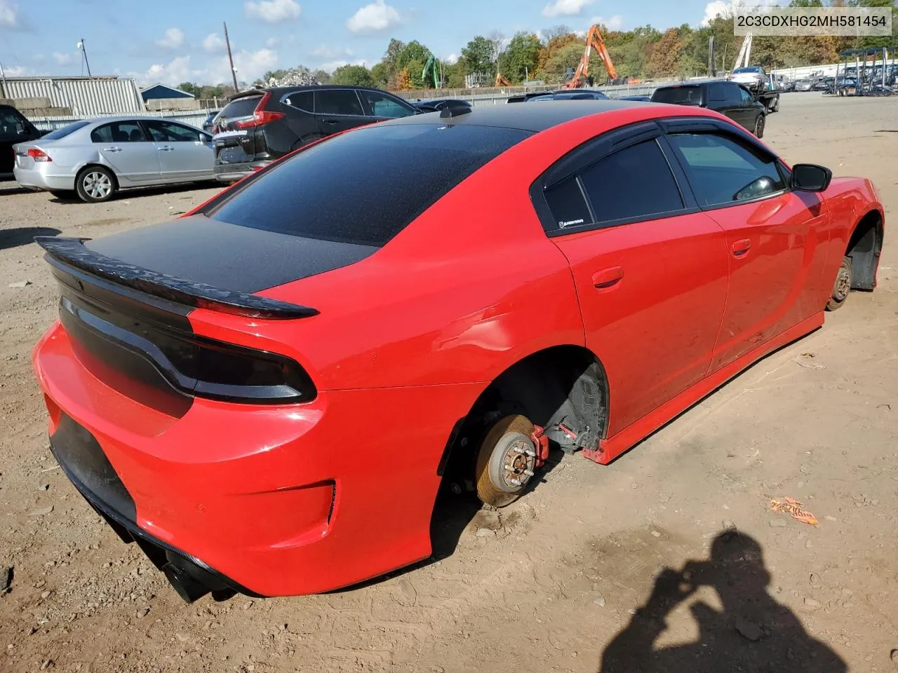 2021 Dodge Charger Gt VIN: 2C3CDXHG2MH581454 Lot: 73469854