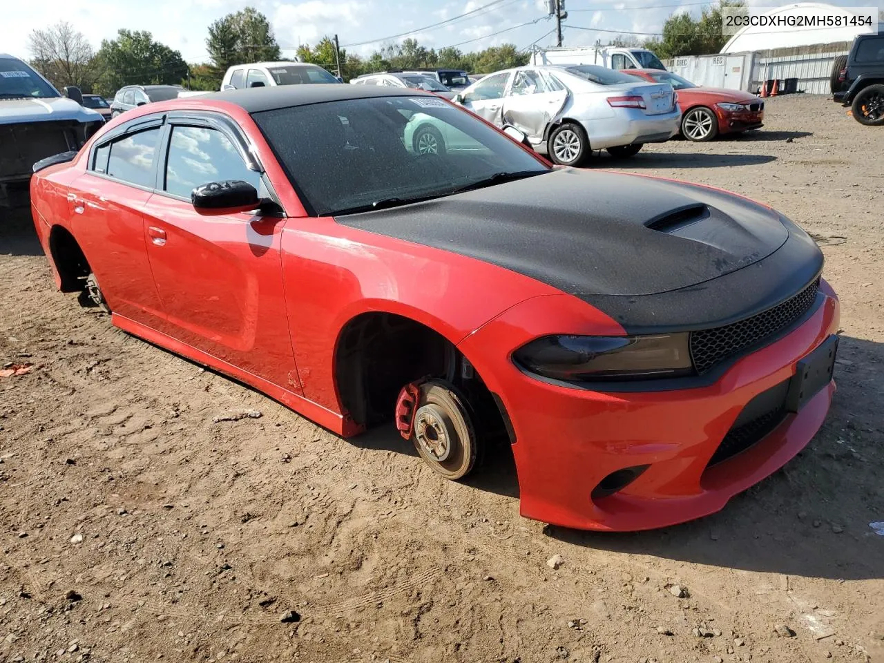 2021 Dodge Charger Gt VIN: 2C3CDXHG2MH581454 Lot: 73469854