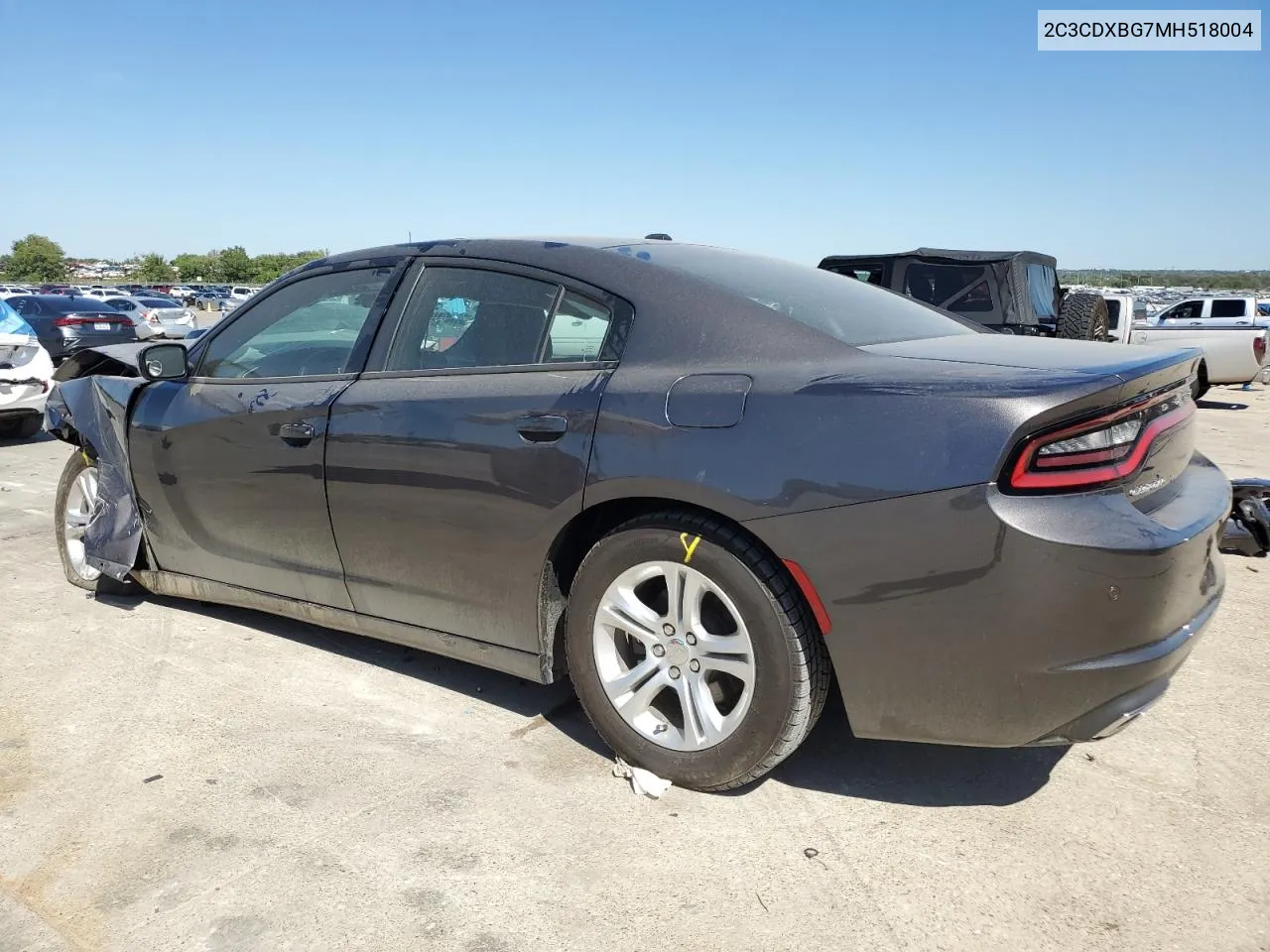 2021 Dodge Charger Sxt VIN: 2C3CDXBG7MH518004 Lot: 73575354