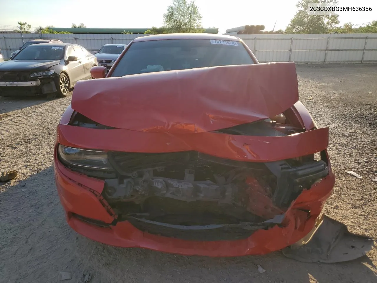 2021 Dodge Charger Sxt VIN: 2C3CDXBG3MH636356 Lot: 73791874