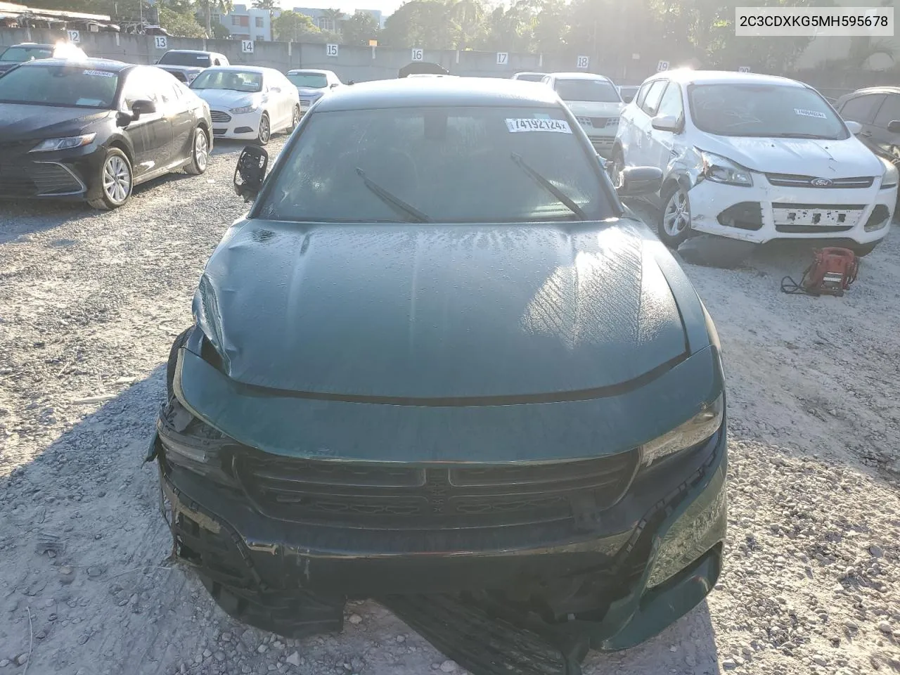 2021 Dodge Charger Police VIN: 2C3CDXKG5MH595678 Lot: 74192124