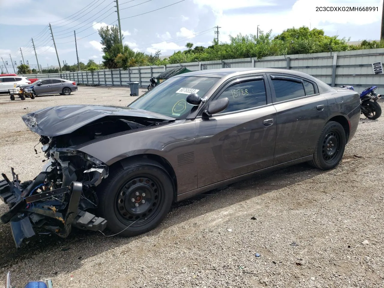 2021 Dodge Charger Police VIN: 2C3CDXKG2MH668991 Lot: 74229424