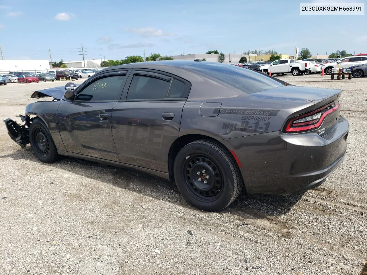 2021 Dodge Charger Police VIN: 2C3CDXKG2MH668991 Lot: 74229424