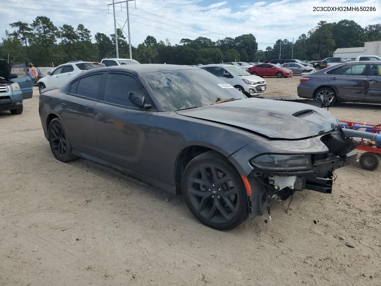 2021 Dodge Charger Gt VIN: 2C3CDXHG2MH650286 Lot: 74305494