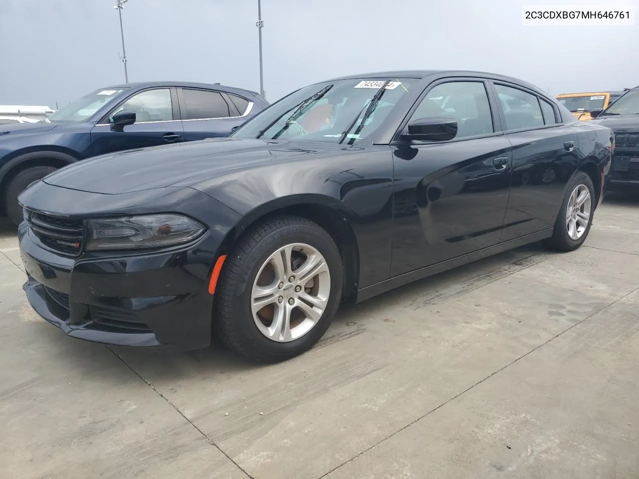 2021 Dodge Charger Sxt VIN: 2C3CDXBG7MH646761 Lot: 74334094