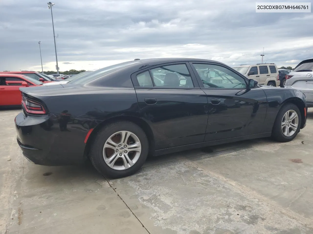 2021 Dodge Charger Sxt VIN: 2C3CDXBG7MH646761 Lot: 74334094