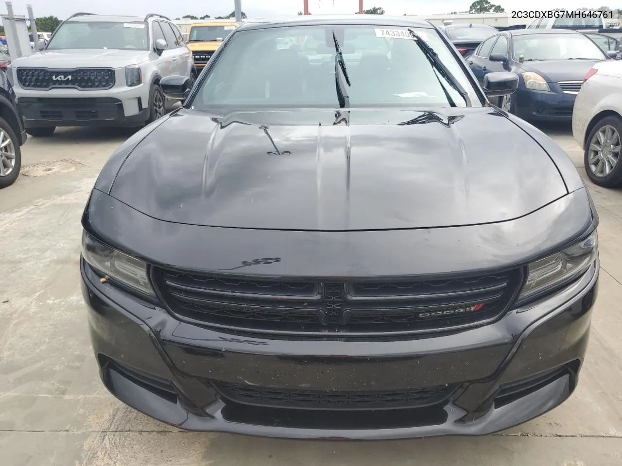 2021 Dodge Charger Sxt VIN: 2C3CDXBG7MH646761 Lot: 74334094