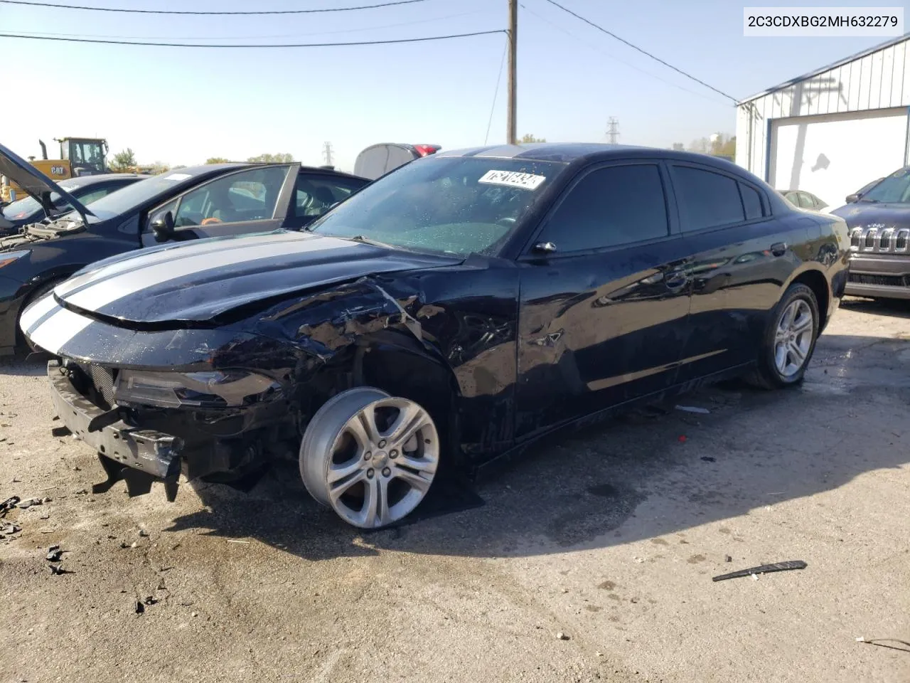 2021 Dodge Charger Sxt VIN: 2C3CDXBG2MH632279 Lot: 75216434