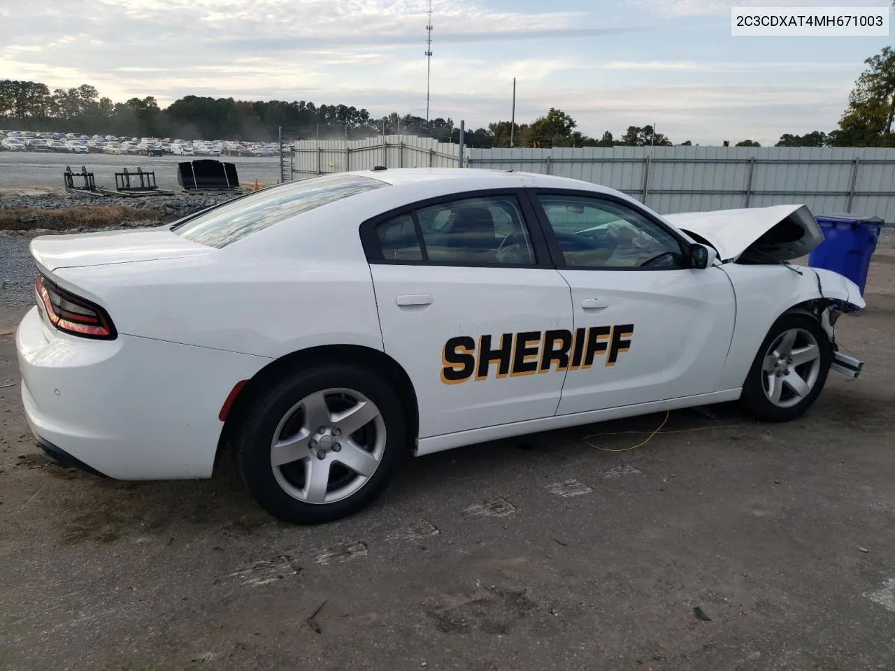 2021 Dodge Charger Police VIN: 2C3CDXAT4MH671003 Lot: 75264924