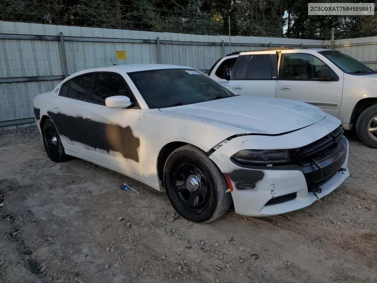 2021 Dodge Charger Police VIN: 2C3CDXAT7MH589881 Lot: 75275334