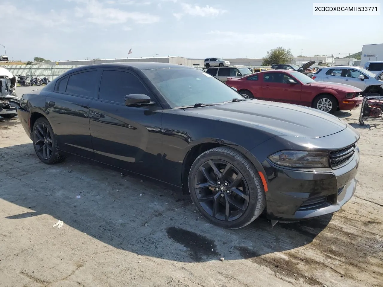 2021 Dodge Charger Sxt VIN: 2C3CDXBG4MH533771 Lot: 75421594