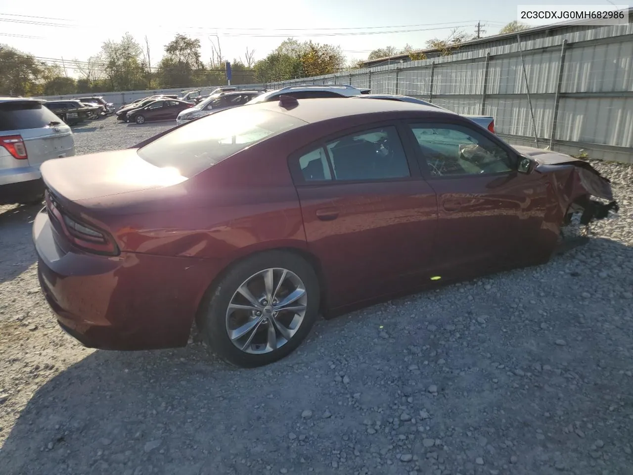 2021 Dodge Charger Sxt VIN: 2C3CDXJG0MH682986 Lot: 75697514