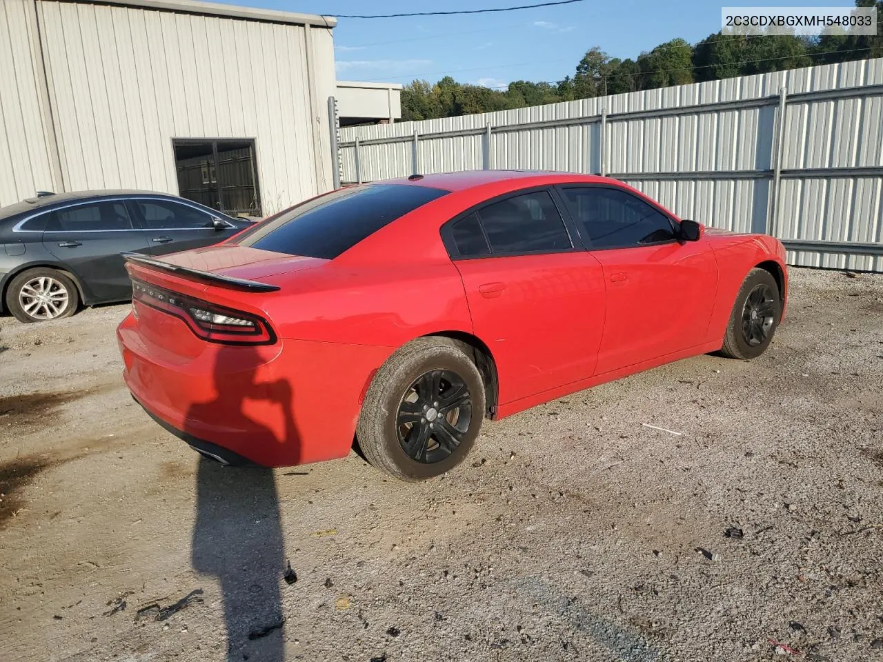 2021 Dodge Charger Sxt VIN: 2C3CDXBGXMH548033 Lot: 75811964