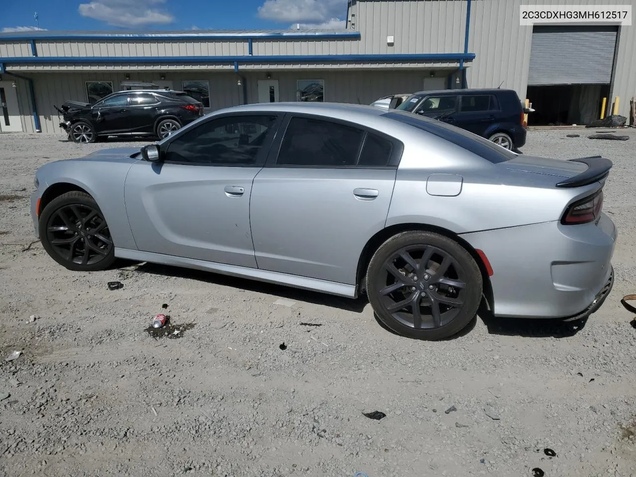 2021 Dodge Charger Gt VIN: 2C3CDXHG3MH612517 Lot: 75922464