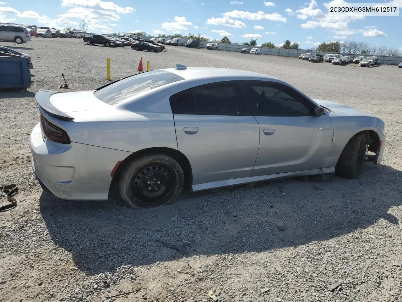 2021 Dodge Charger Gt VIN: 2C3CDXHG3MH612517 Lot: 75922464