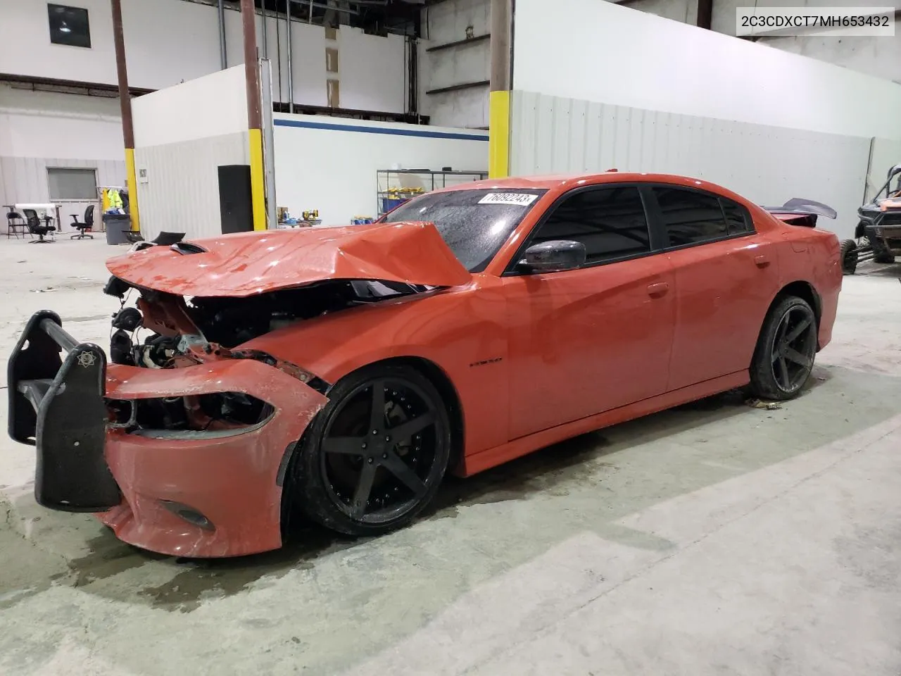 2021 Dodge Charger R/T VIN: 2C3CDXCT7MH653432 Lot: 76092243