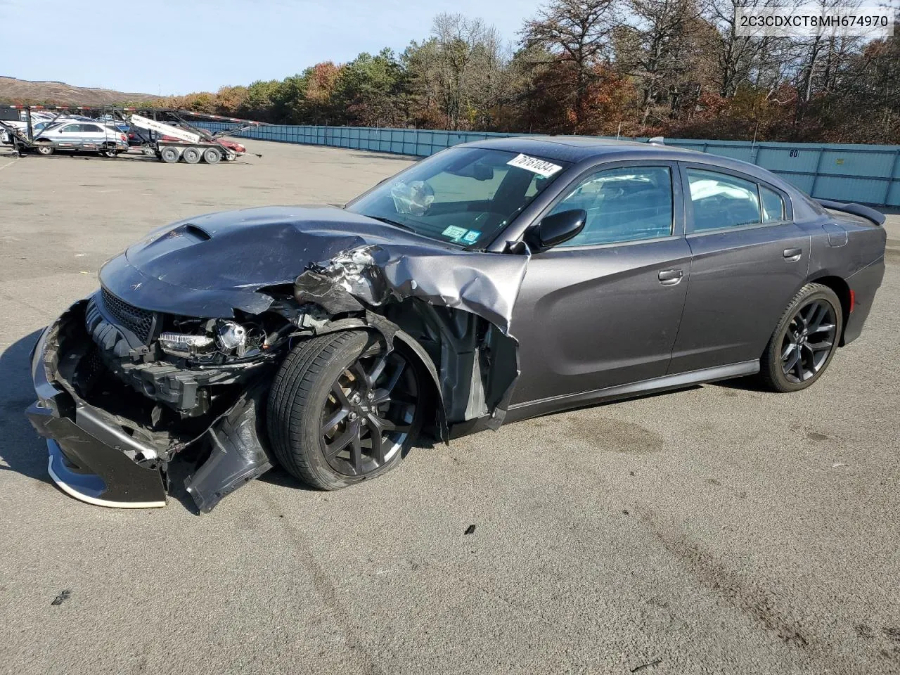 2021 Dodge Charger R/T VIN: 2C3CDXCT8MH674970 Lot: 76161034