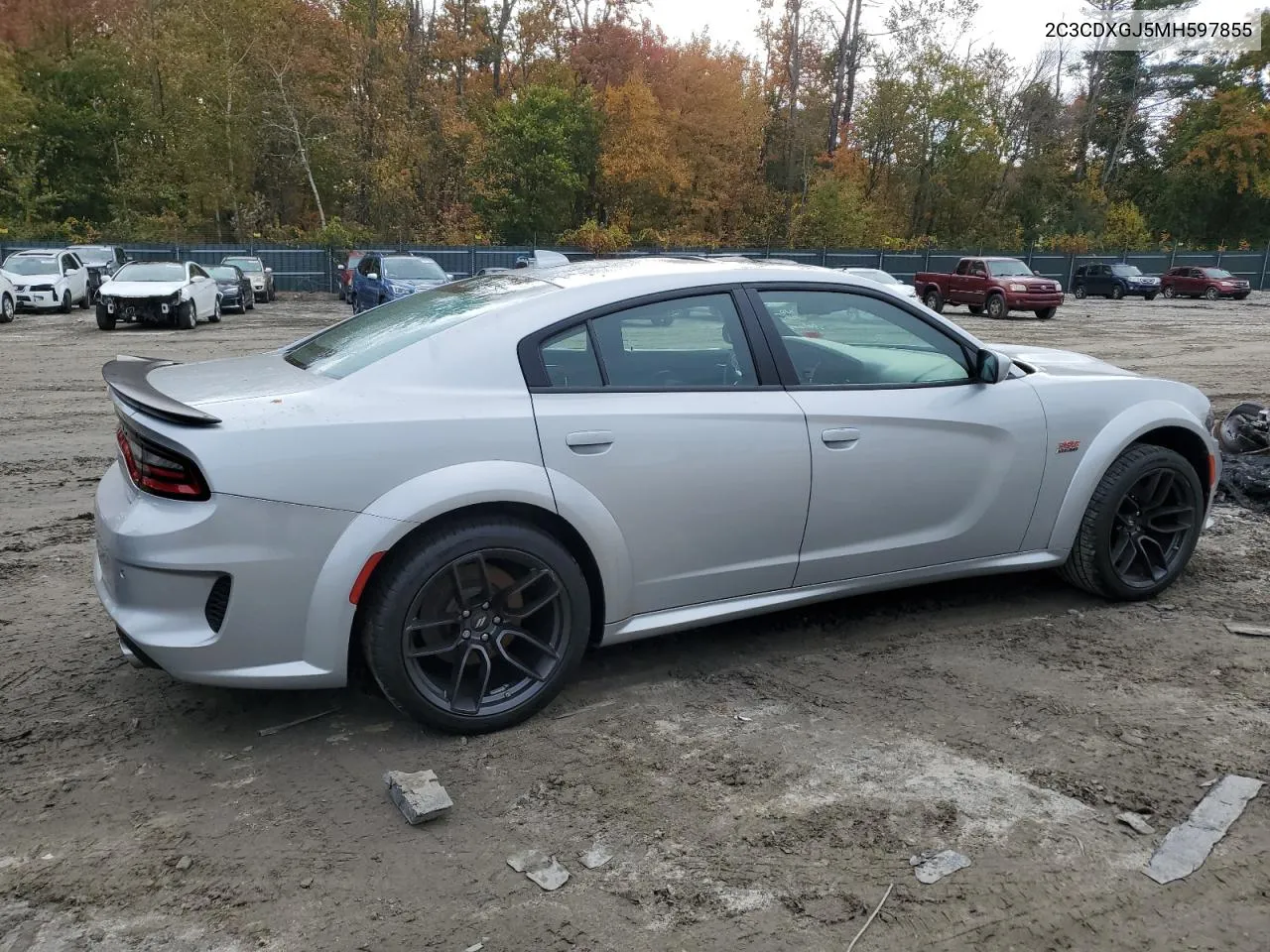 2021 Dodge Charger Scat Pack VIN: 2C3CDXGJ5MH597855 Lot: 76402524