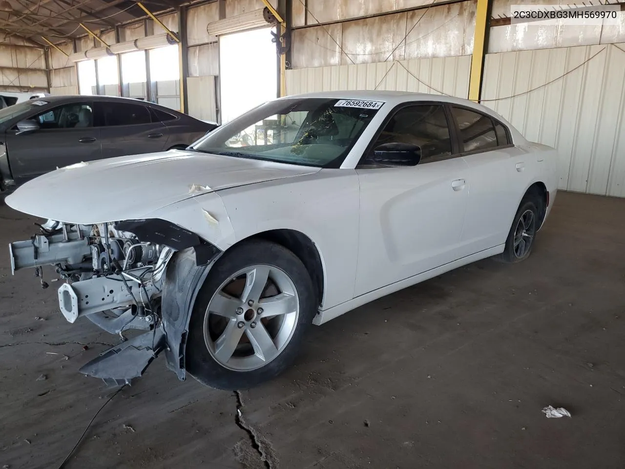 2021 Dodge Charger Sxt VIN: 2C3CDXBG3MH569970 Lot: 76592684