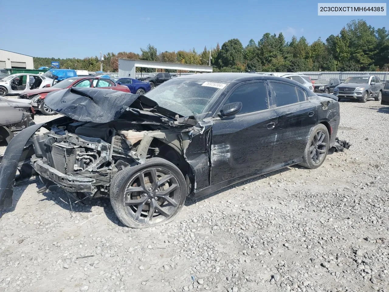 2021 Dodge Charger R/T VIN: 2C3CDXCT1MH644385 Lot: 76928204