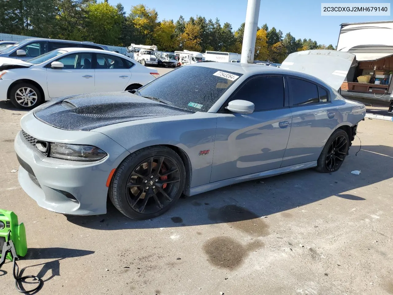 2021 Dodge Charger Scat Pack VIN: 2C3CDXGJ2MH679140 Lot: 77543264