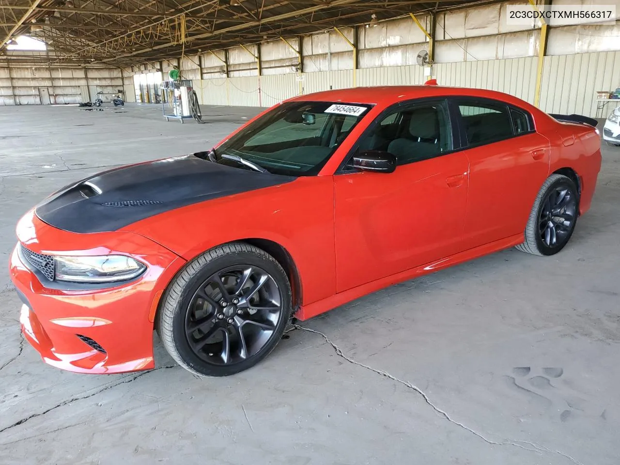 2021 Dodge Charger R/T VIN: 2C3CDXCTXMH566317 Lot: 78454664