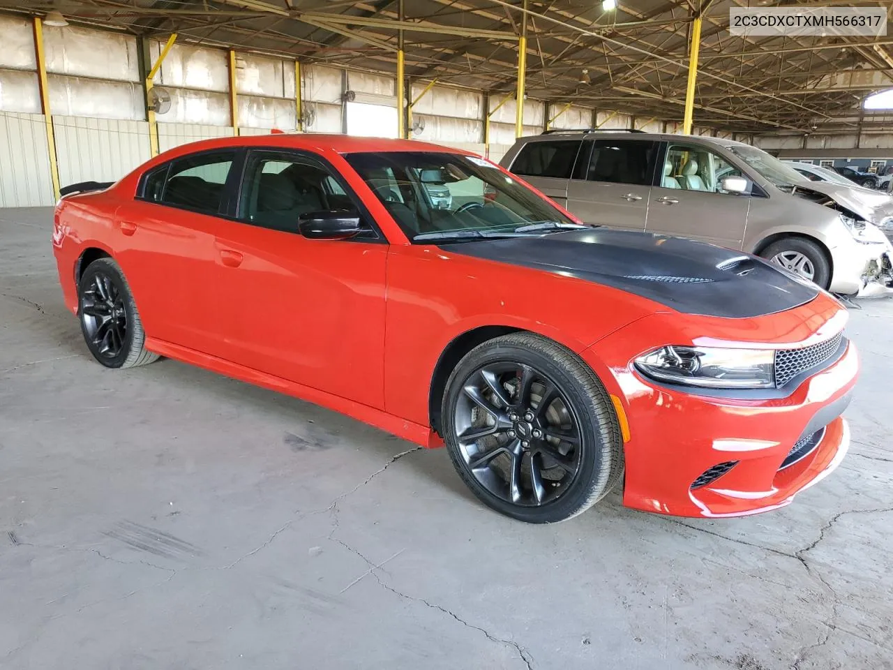 2021 Dodge Charger R/T VIN: 2C3CDXCTXMH566317 Lot: 78454664