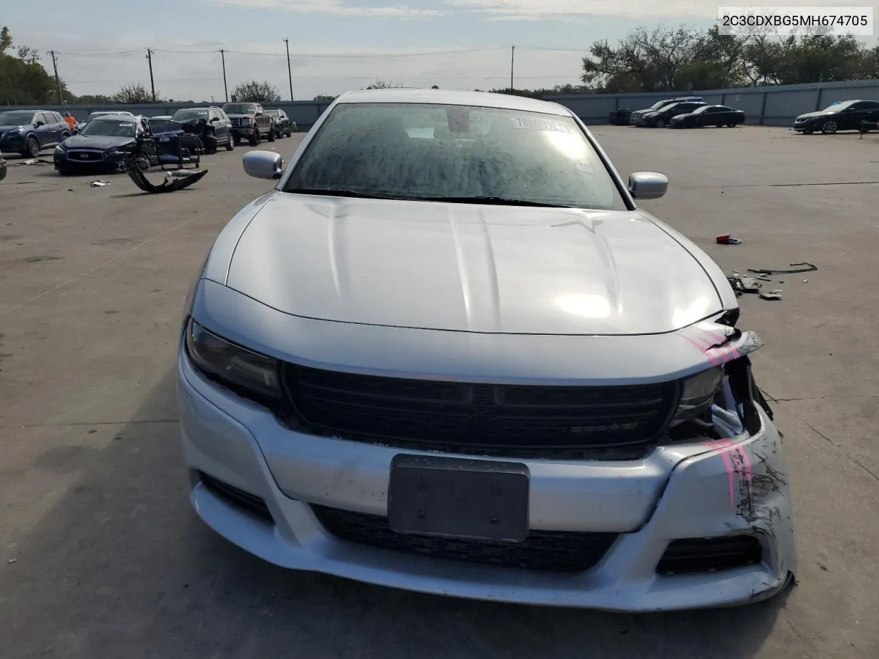 2021 Dodge Charger Sxt VIN: 2C3CDXBG5MH674705 Lot: 78868174