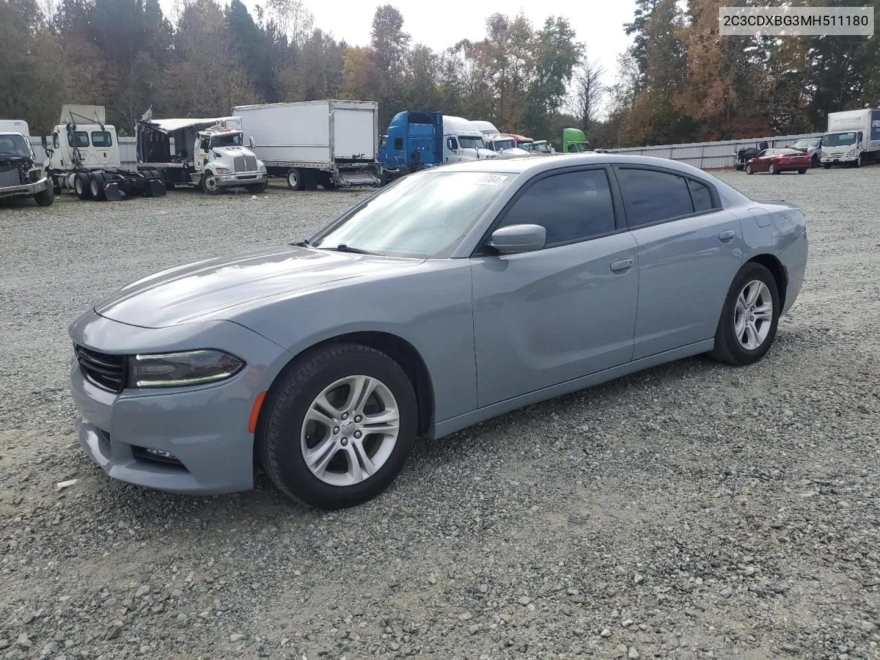 2021 Dodge Charger Sxt VIN: 2C3CDXBG3MH511180 Lot: 78993784