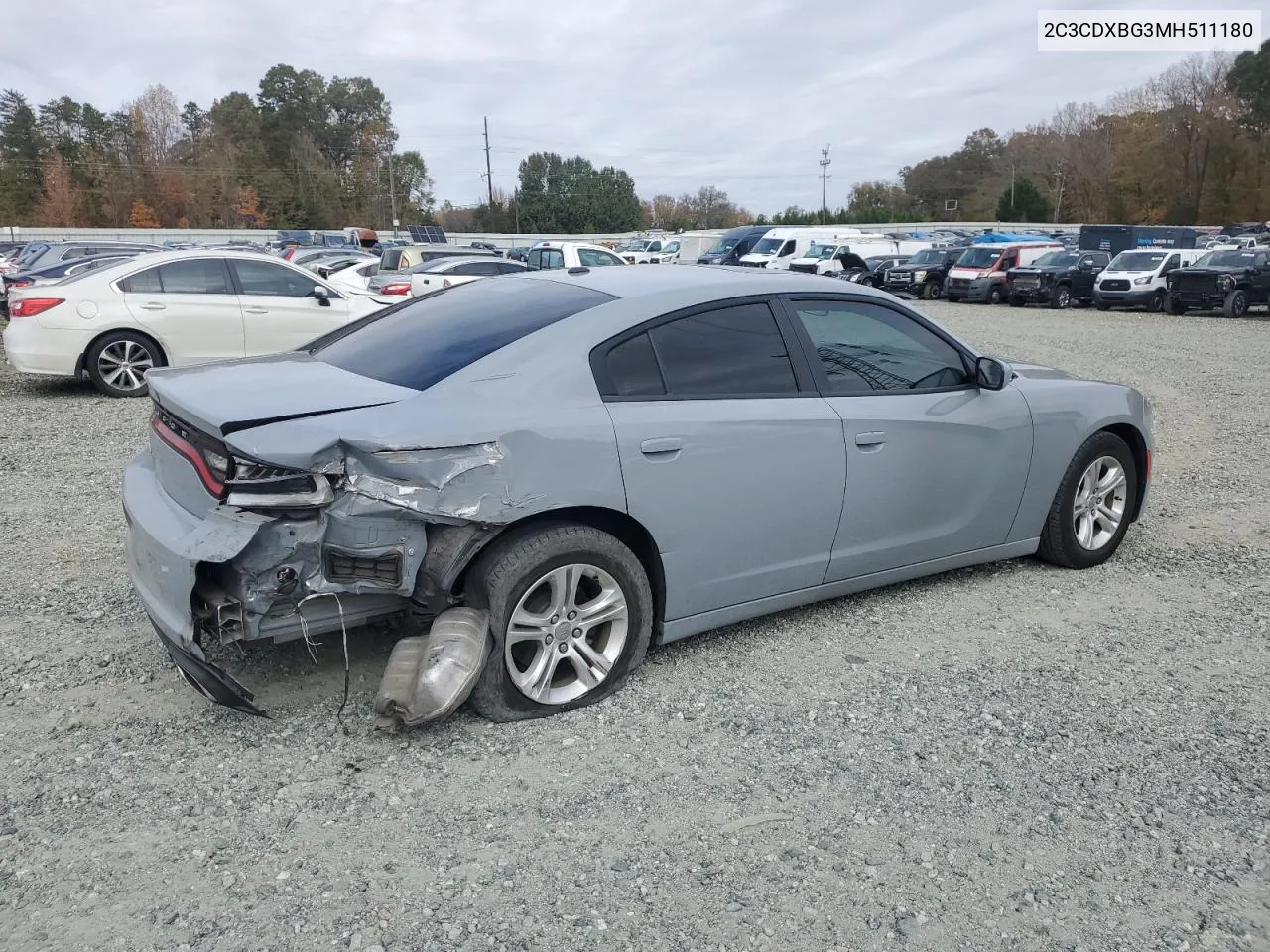 2021 Dodge Charger Sxt VIN: 2C3CDXBG3MH511180 Lot: 78993784