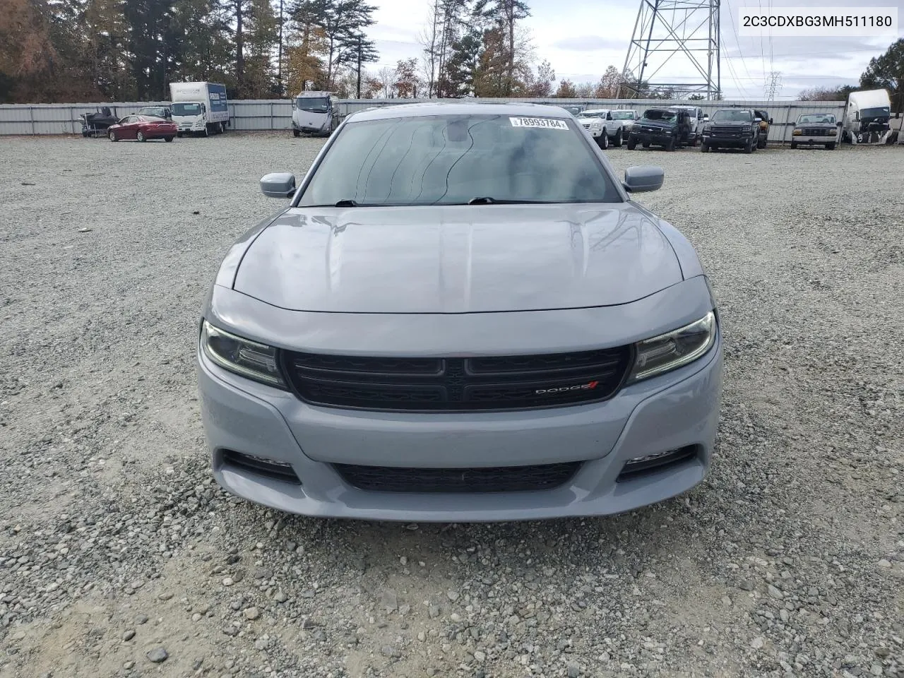 2021 Dodge Charger Sxt VIN: 2C3CDXBG3MH511180 Lot: 78993784