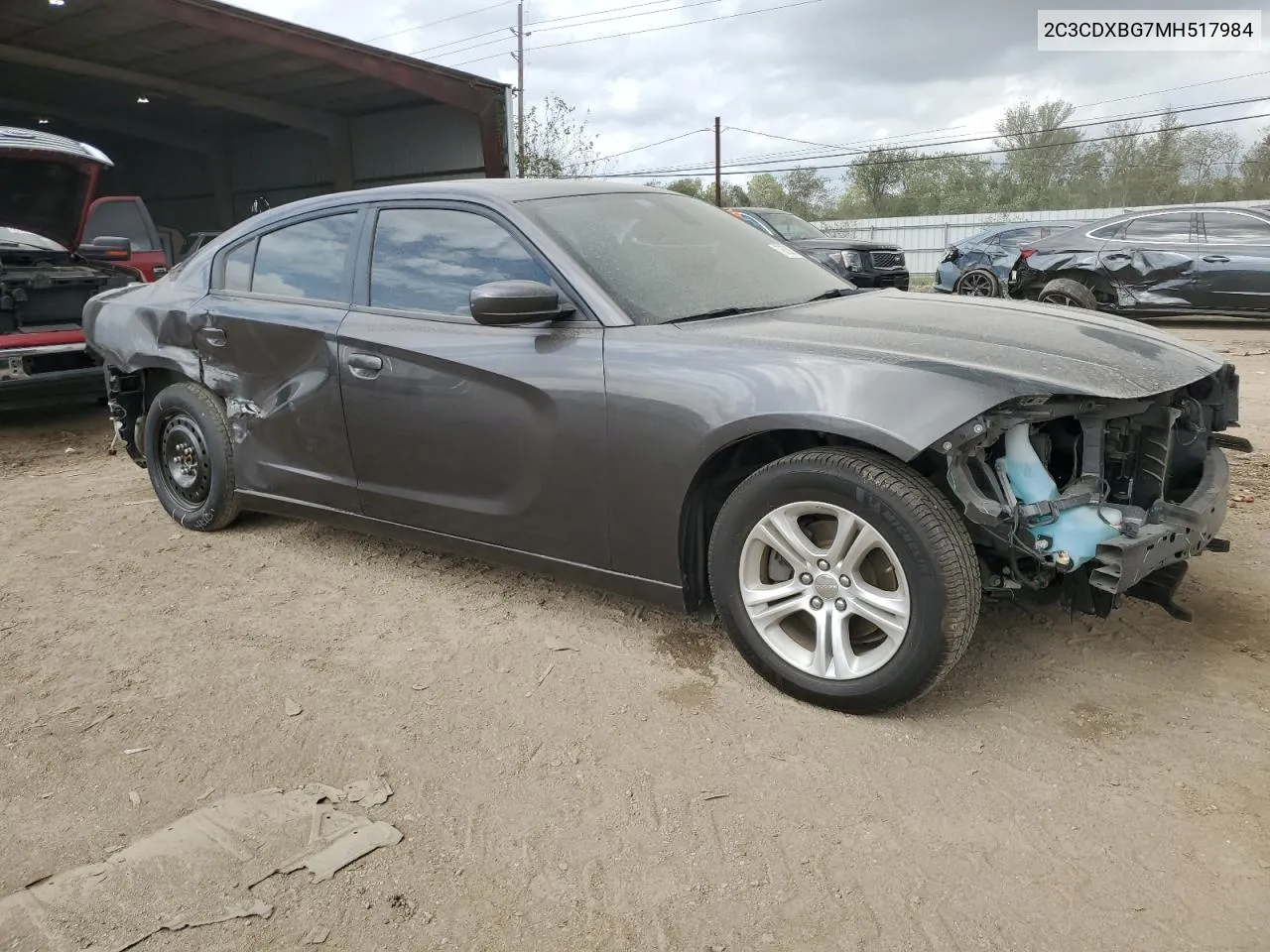 2021 Dodge Charger Sxt VIN: 2C3CDXBG7MH517984 Lot: 79735374