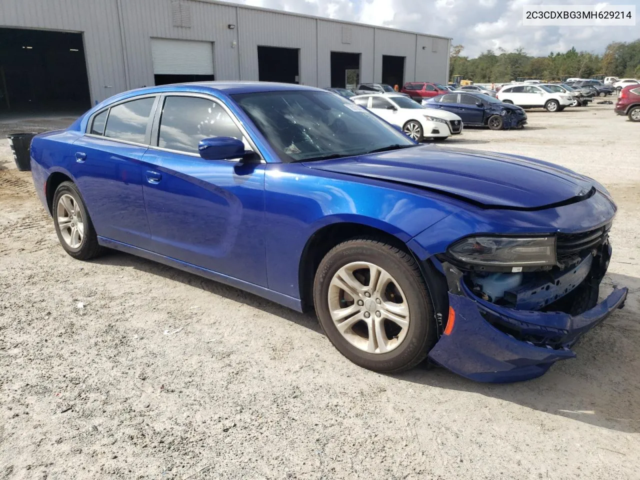 2021 Dodge Charger Sxt VIN: 2C3CDXBG3MH629214 Lot: 80135494