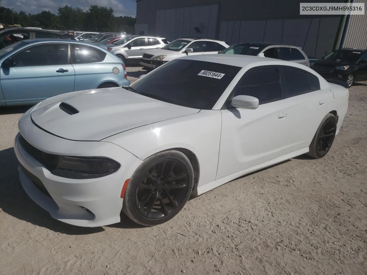 2021 Dodge Charger Scat Pack VIN: 2C3CDXGJ9MH595316 Lot: 80251644