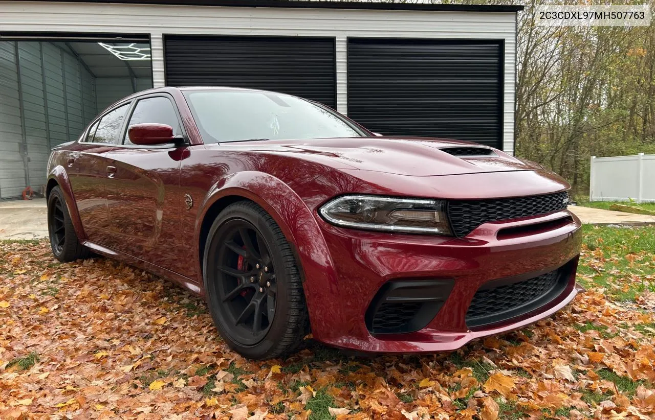 2021 Dodge Charger Srt Hellcat VIN: 2C3CDXL97MH507763 Lot: 80435924