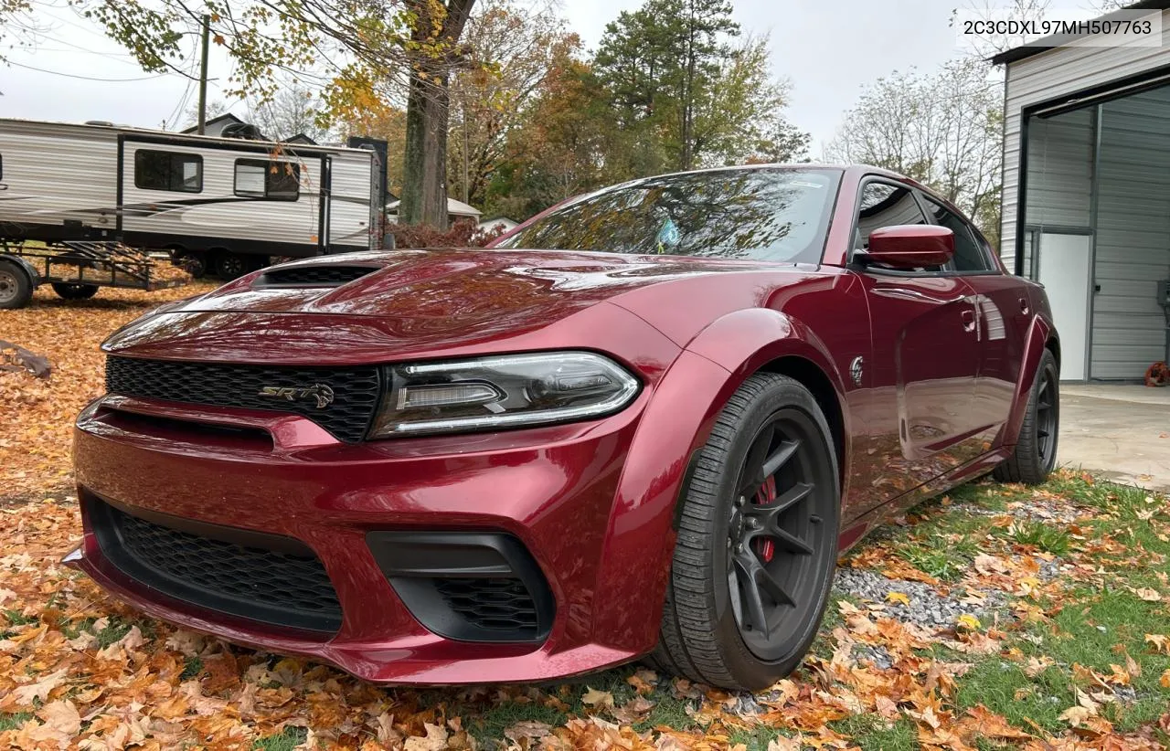 2021 Dodge Charger Srt Hellcat VIN: 2C3CDXL97MH507763 Lot: 80435924