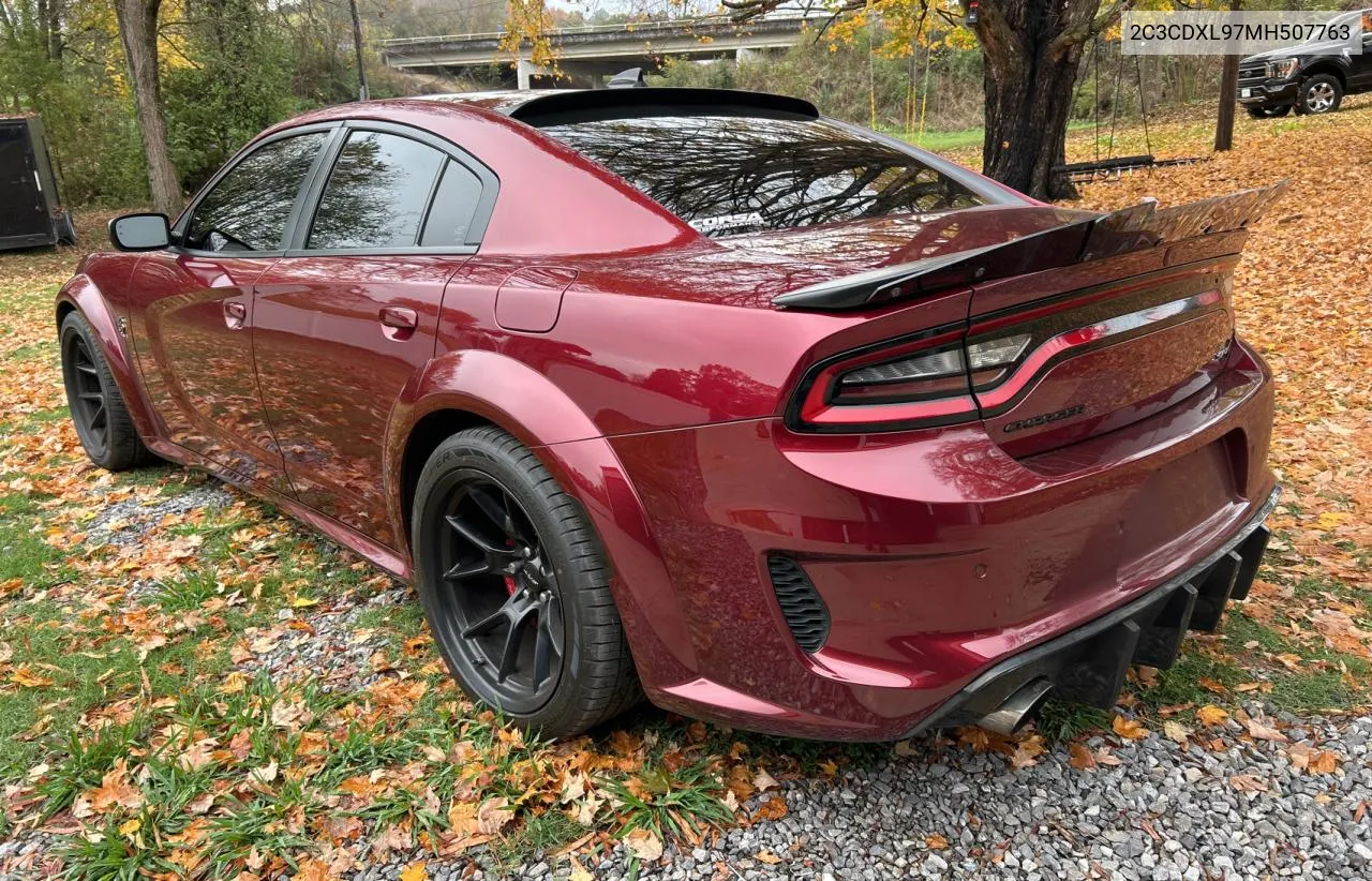 2021 Dodge Charger Srt Hellcat VIN: 2C3CDXL97MH507763 Lot: 80435924