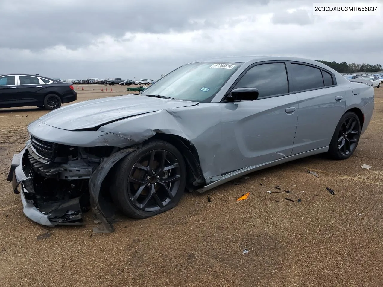 2021 Dodge Charger Sxt VIN: 2C3CDXBG3MH656834 Lot: 81169894