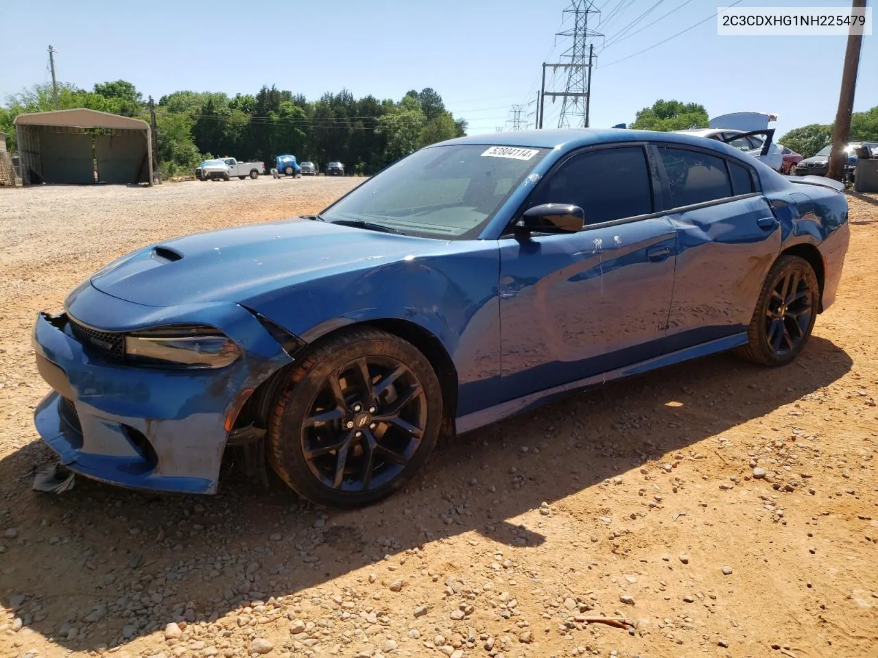 2022 Dodge Charger Gt VIN: 2C3CDXHG1NH225479 Lot: 52804114