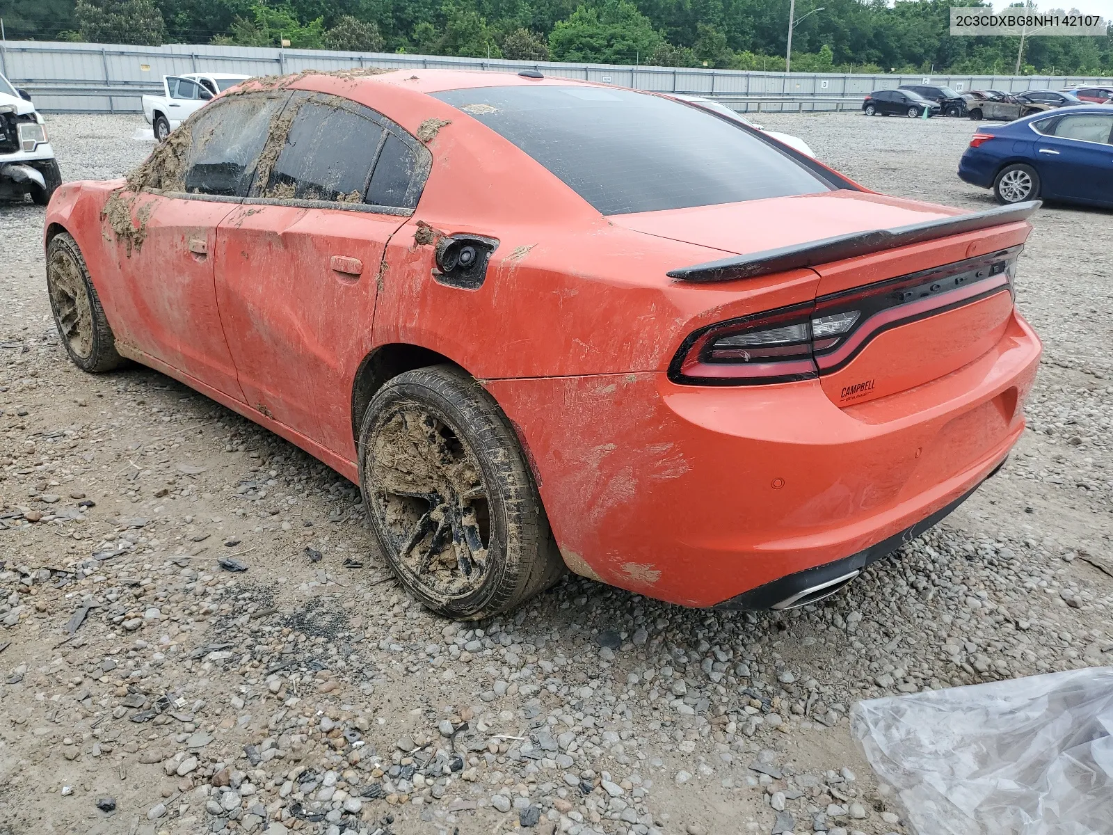 2022 Dodge Charger Sxt VIN: 2C3CDXBG8NH142107 Lot: 53980884