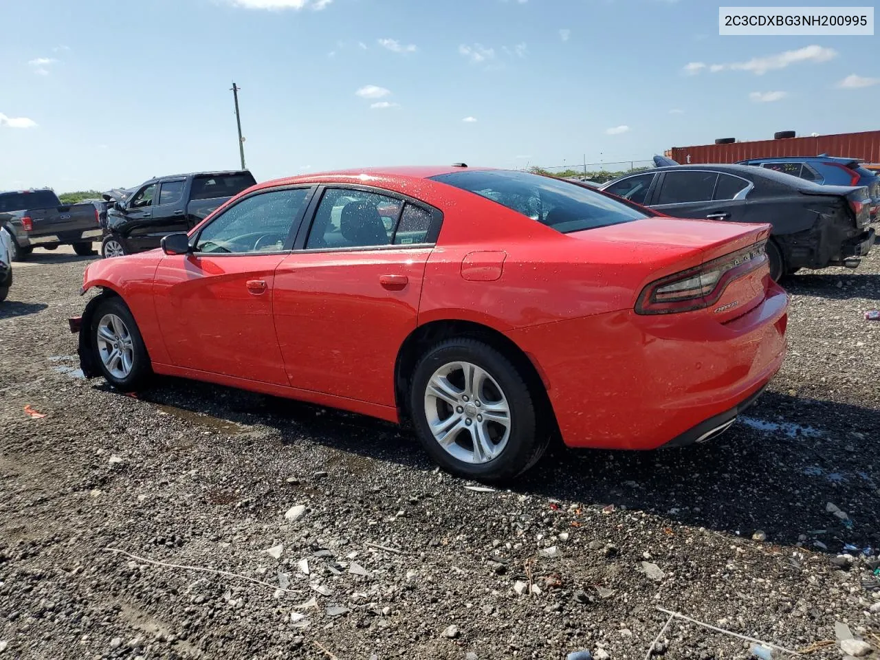 2022 Dodge Charger Sxt VIN: 2C3CDXBG3NH200995 Lot: 54132484