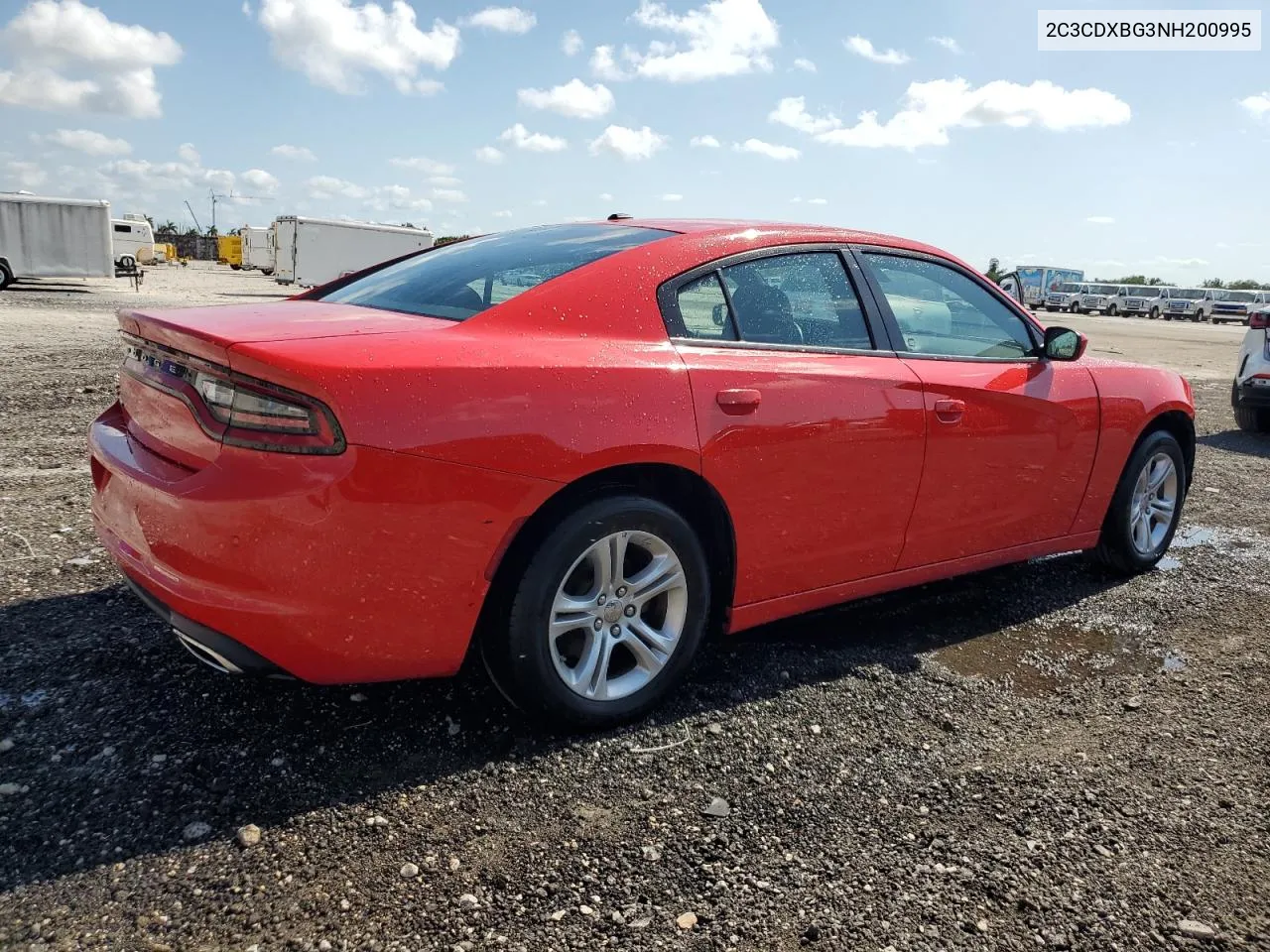 2022 Dodge Charger Sxt VIN: 2C3CDXBG3NH200995 Lot: 54132484