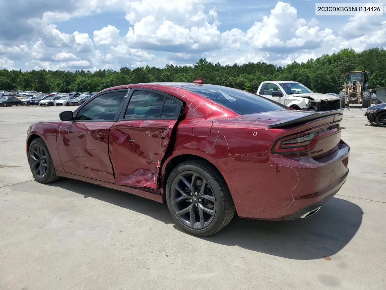 2022 Dodge Charger Sxt VIN: 2C3CDXBG5NH114426 Lot: 55716754