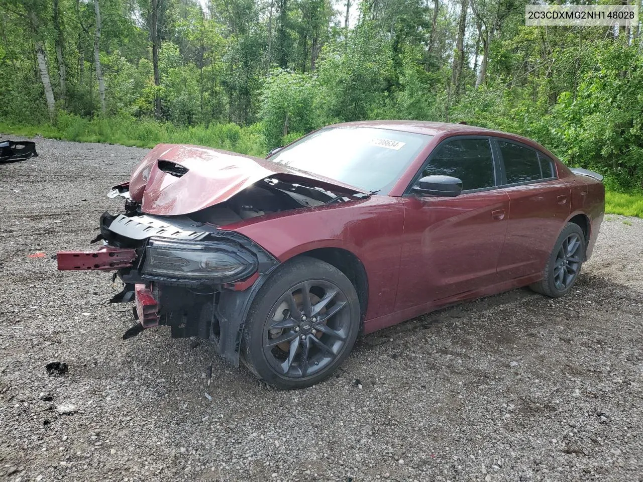 2022 Dodge Charger Gt VIN: 2C3CDXMG2NH148028 Lot: 57208634